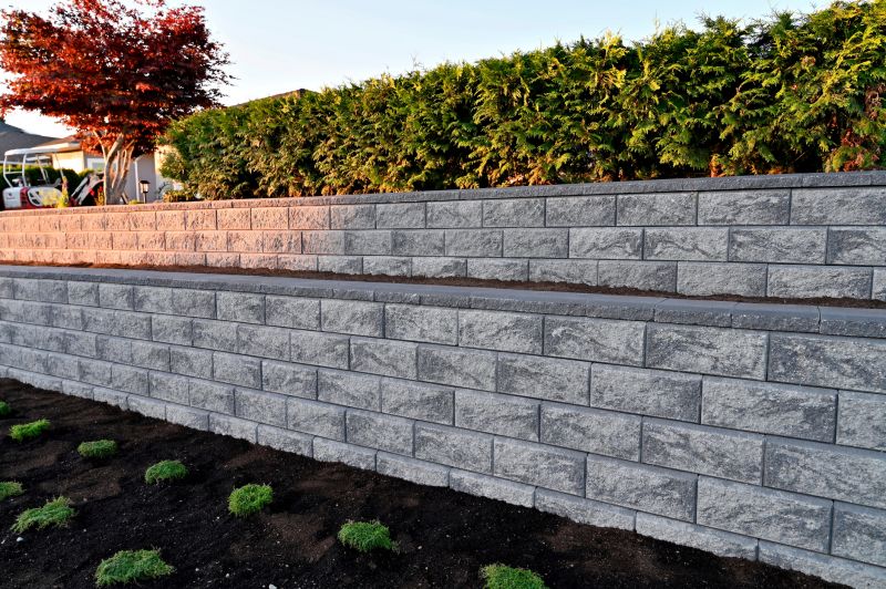 Finished Masonry Retaining Wall